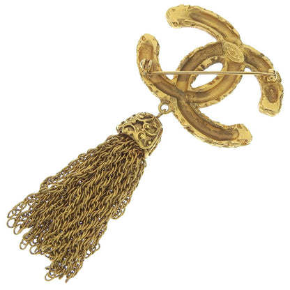 CHANEL Brooch 93A Plated Gold gold lava Women