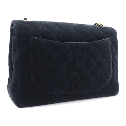 CHANEL Shoulder Bag Velor black Matrasse 30 ChainShoulder Women