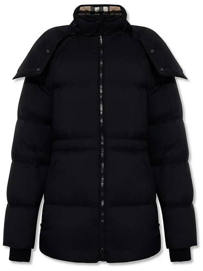 Luxury Burberry Detachable Hooded Nylon Padding Black