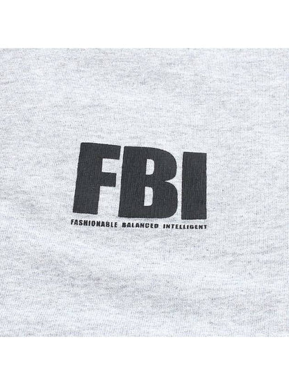 Luxury Balenciaga Trending 2025 FBI Logo Sweatshirt Grey