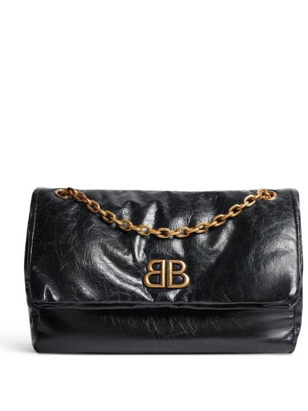 Luxury Balenciaga Trending 2025 Monaco Chain Strap Shoulder Bag Black