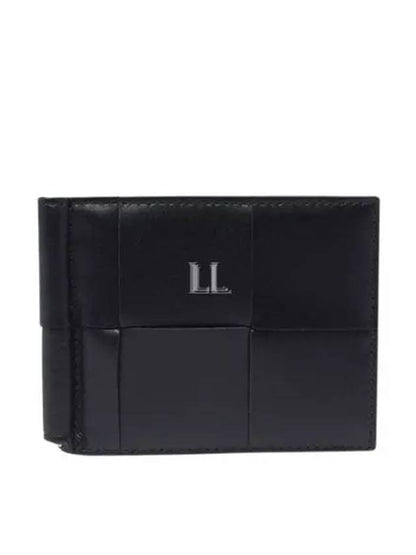 Luxury Bottega Veneta Cassette Money Clip Card Wallet Black