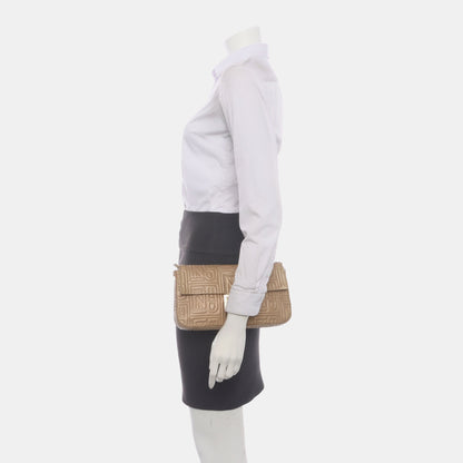 Fendi Baguette 1997 Re-edition 3D Embossed Gold Leather Shoulder bag
