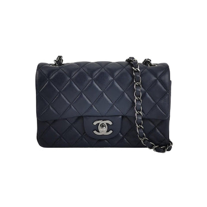 Chanel Classic Flap Rectangular Mini Navy Lambskin 2013-2014