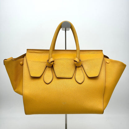 Luxury CELINE Crisped Calfskin Large Tie Knot Tote Saffron LA5230