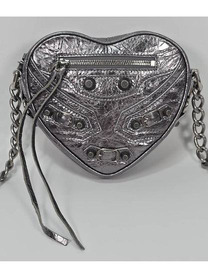 Luxury Balenciaga Trending 2025 Lecagol heart chain shoulder bag