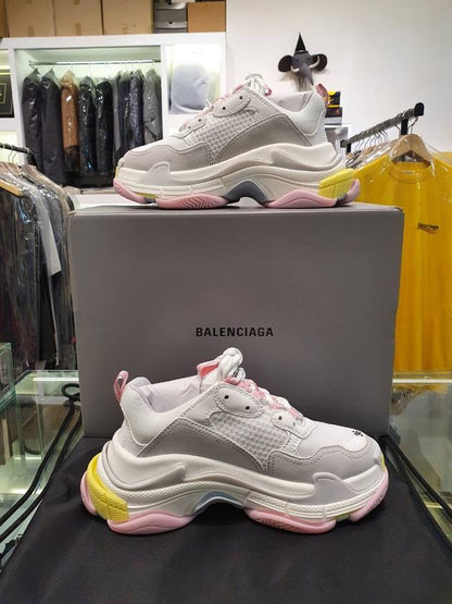 Luxury Balenciaga Trending 2025 Triple S Low-Top Sneakers White