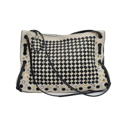 Bottega Veneta Intrecciato Check Palio Crossbody Bag 2018