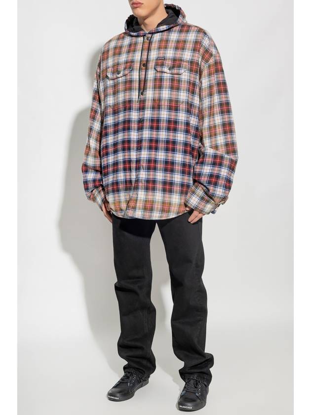 Luxury Balenciaga Trending 2025 Bleached Long Sleeve Shirt Red
