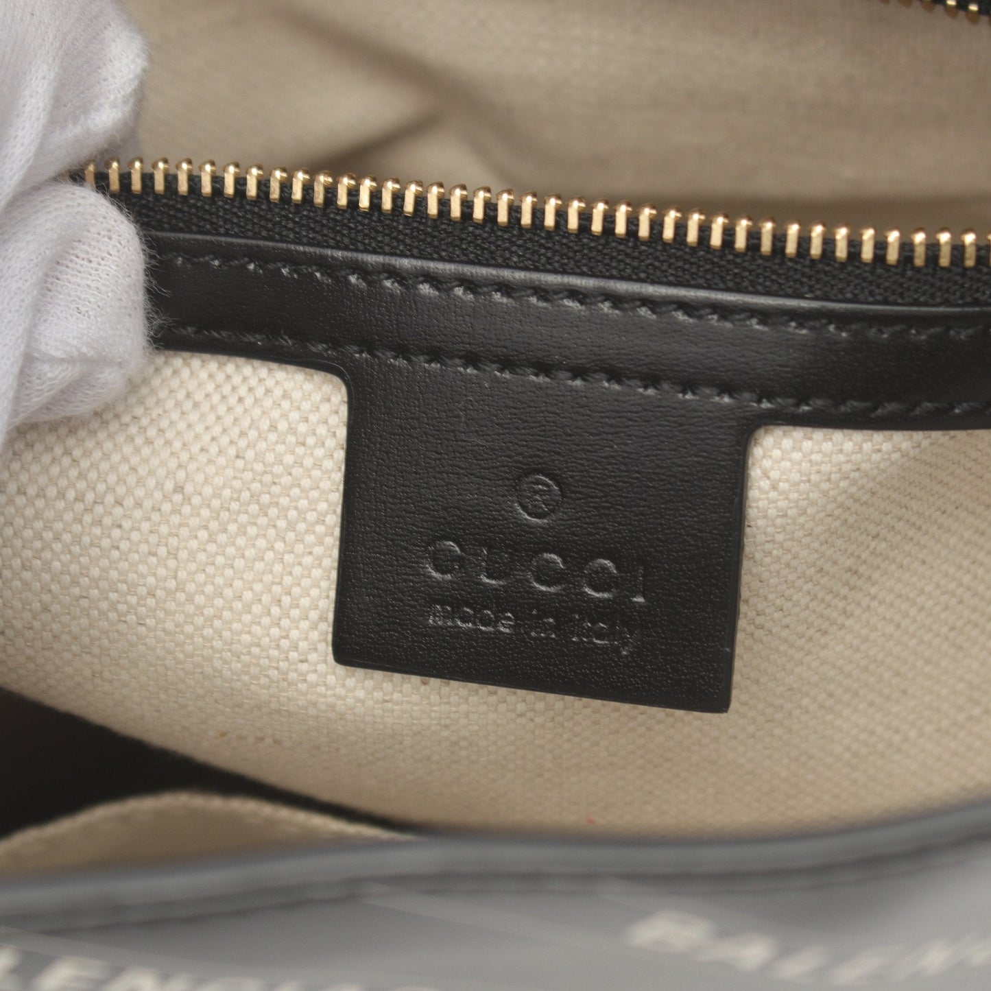 GUCCI Luxury Balenciaga Trending 2025 * GUCCI Hacker Jackie 1961 Shoulder bag Leather Black White