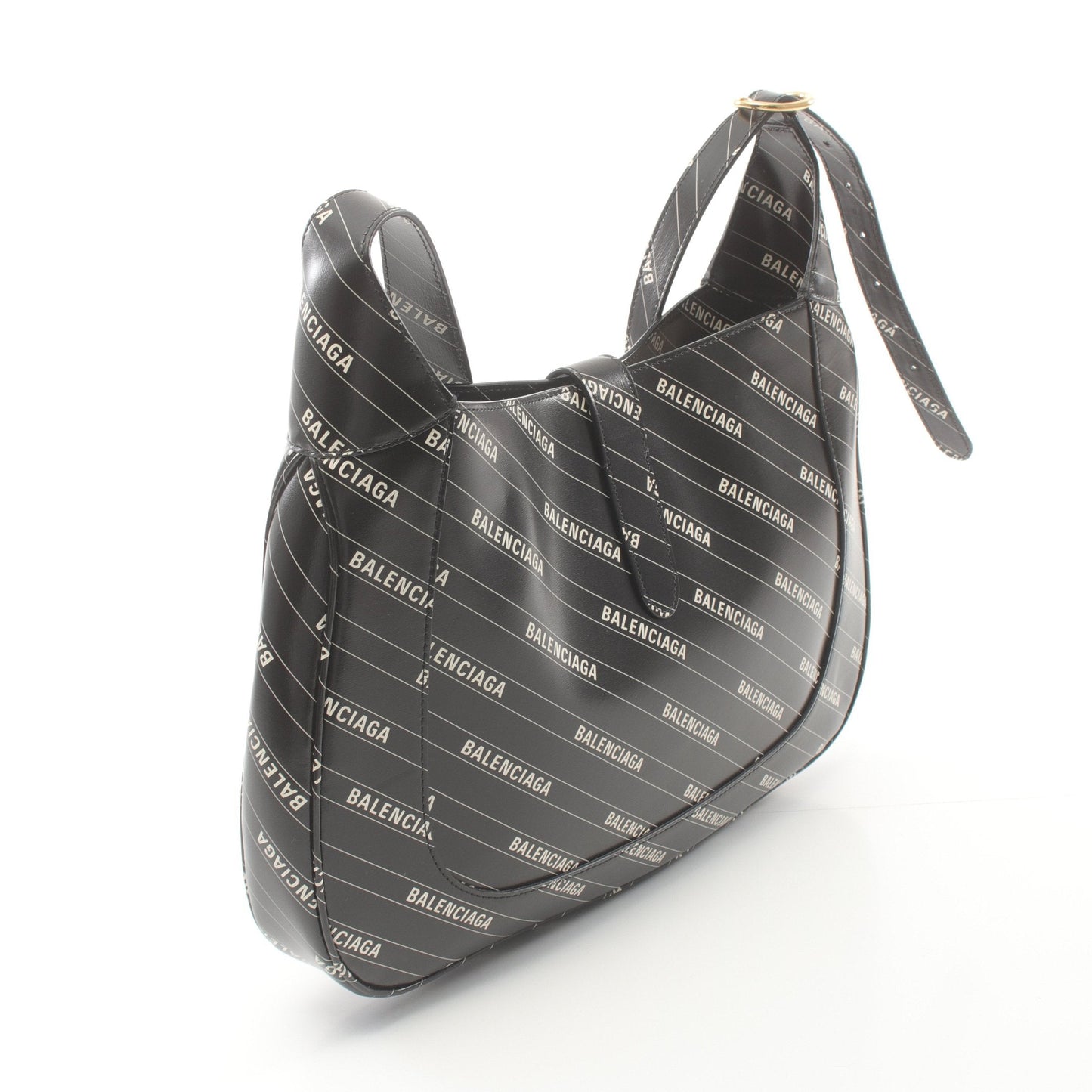 GUCCI Luxury Balenciaga Trending 2025 * GUCCI Hacker Jackie 1961 Shoulder bag Leather Black White