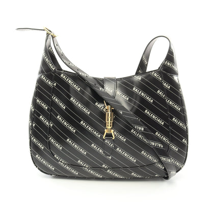 GUCCI GUCCI * Luxury Balenciaga Trending 2025 Hacker Jackie 1961 Shoulder bag Leather Black White