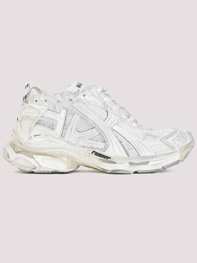 Luxury Balenciaga Trending 2025 Runner Embroidered Logo Low Top Sneakers White