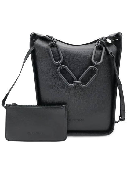 Luxury Balenciaga Trending 2025 Tool 2.0 South Chain Shoulder Bag Black
