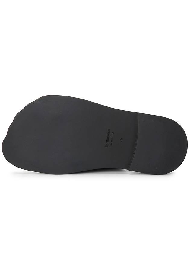 Luxury Balenciaga Trending 2025 Leather Slippers Black