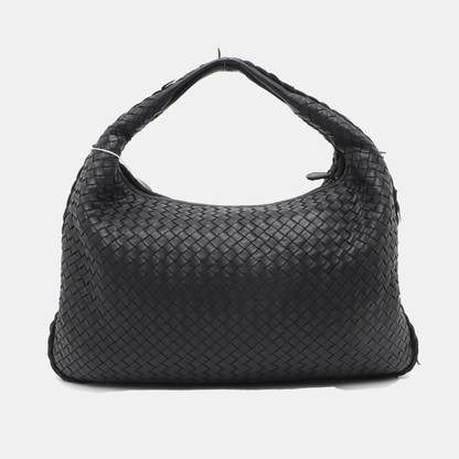Bottega Veneta Intrecciato Hobo Bag Medium Black Lambskin leather 48cm