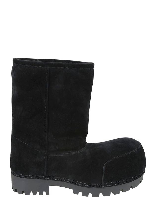 Luxury Balenciaga Trending 2025 Suede Fur Winter Boots Black