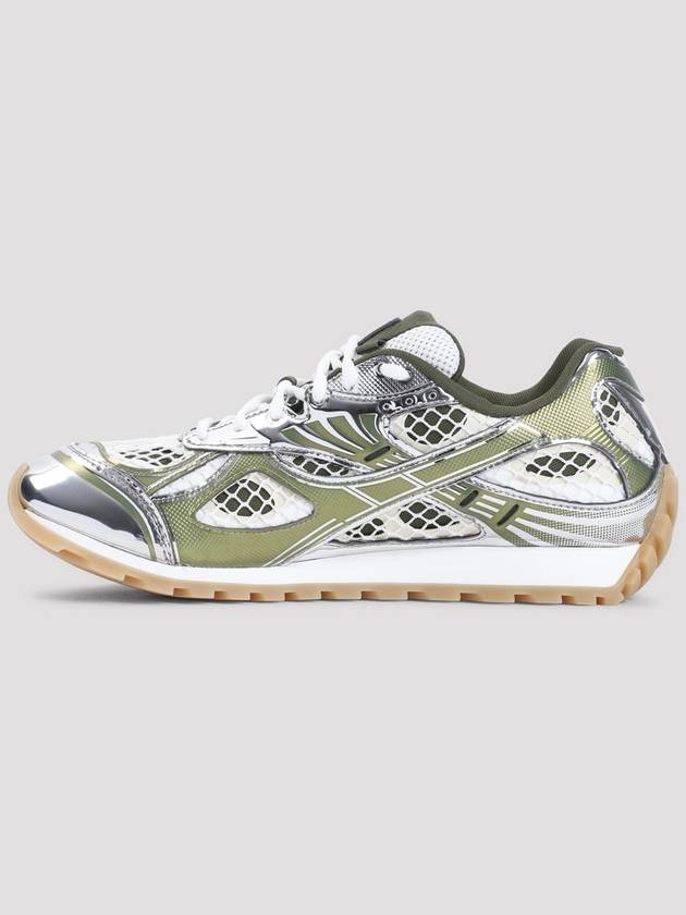 Luxury Bottega Veneta Orbit Mesh Rubber Low Top Sneakers Green