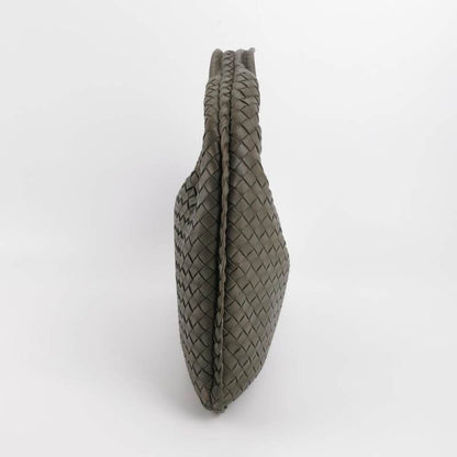 Bottega Veneta Hobo Bag Lambskin leather Grey Medium 40cm