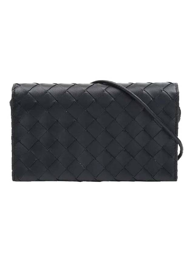 Luxury Bottega Veneta Intrecciato Strap Long Wallet Space