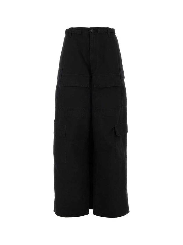 Luxury Balenciaga Trending 2025 Apron Cargo Pants A Line Skirt Black Black