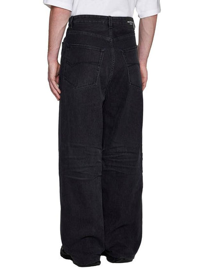 Luxury Balenciaga Trending 2025 Washed Skiwear Jeans Grey