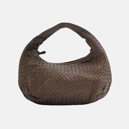 Bottega Veneta Belly Hobo Intrecciato Lambskin Leather Milk Chocolate Brown Medium 40cm