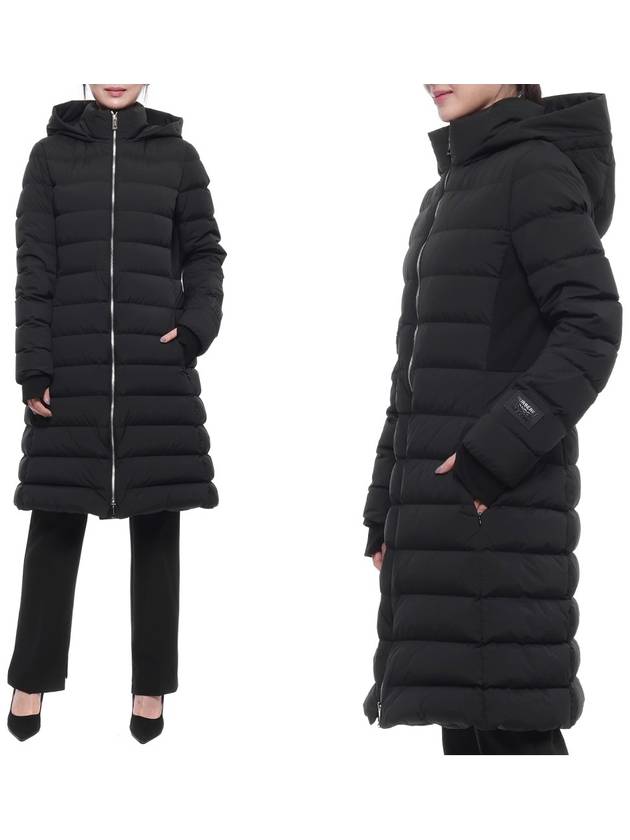 Luxury Burberry WoMen's New Bridge Down Long Padding Black
