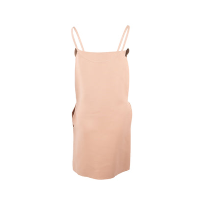 Dior Size 38 and Bee Classic Dress Wool/Silk Light Pink