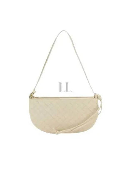 Luxury Bottega Veneta Intrecciato Shoulder Bag Cream