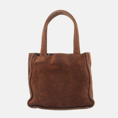 Chanel Tote Mini Brown Suede 1996-1997