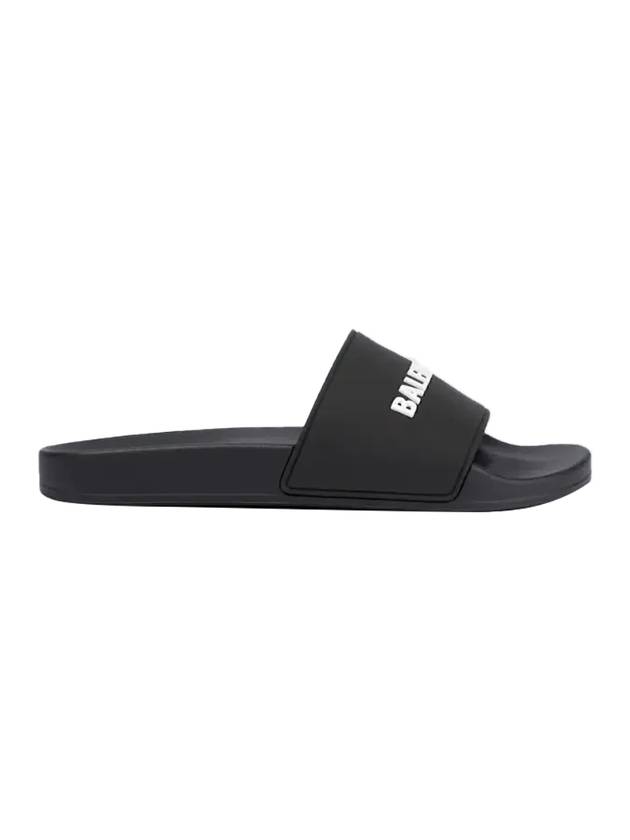 Luxury Balenciaga Trending 2025 Men's Logo Full Slippers Black