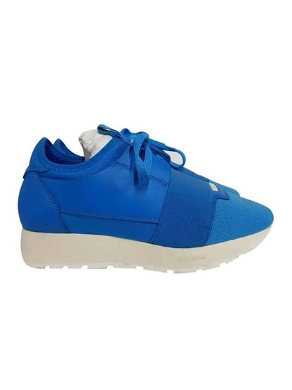 Luxury Balenciaga Trending 2025 Race Low Top Sneakers Blue