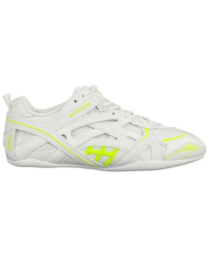 Luxury Balenciaga Trending 2025 Drive Low Top Sneakers Fluo Yellow White