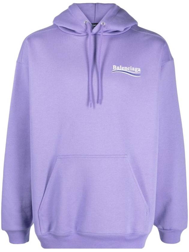 Luxury Balenciaga Trending 2025 Political Campaign Medium Fit Hoodie Purple