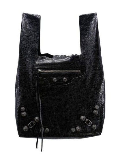 Luxury Balenciaga Trending 2025 Men's Le Cagole Tote Bag Black