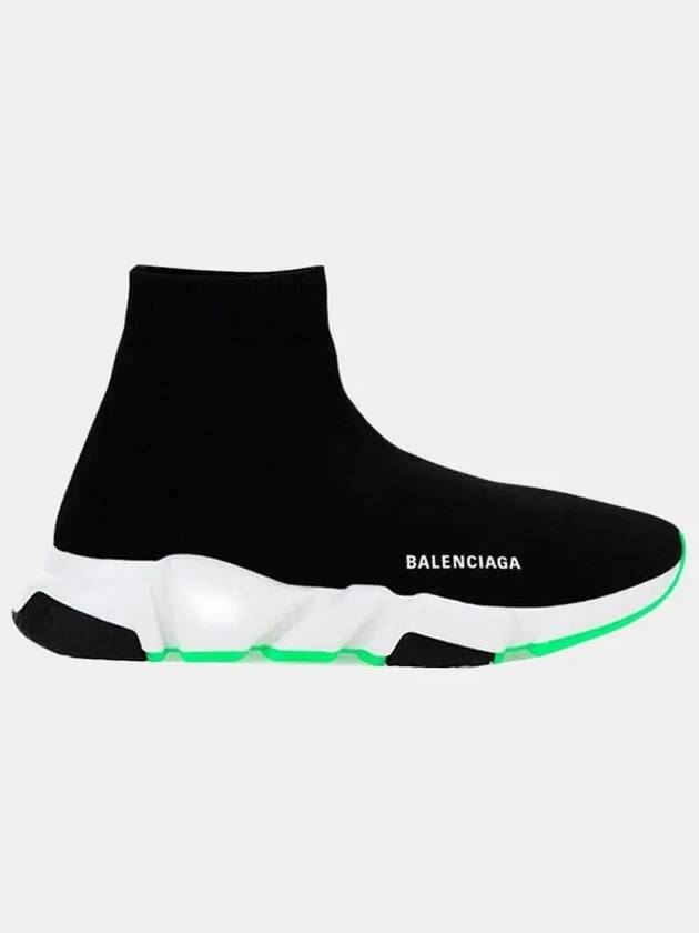 Luxury Balenciaga Trending 2025 Speed Runner High Top Sneakers Black Green