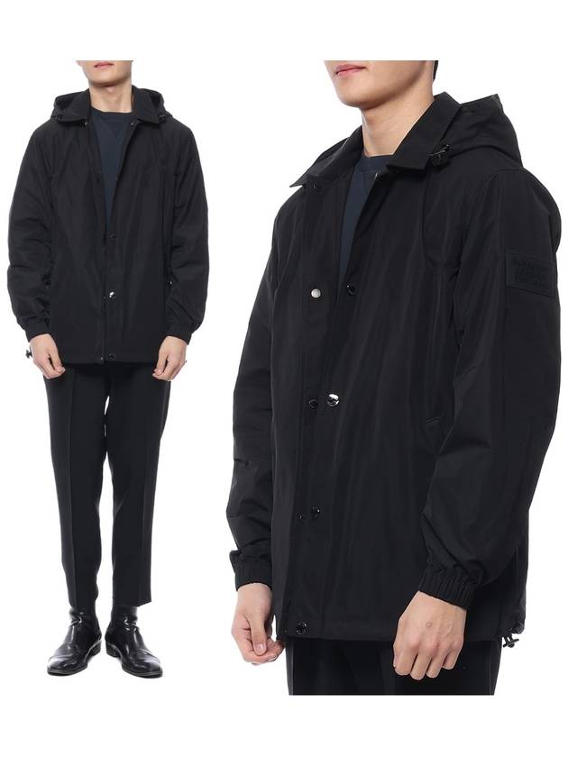 Luxury Burberry Ealing Hooded Jacket Black