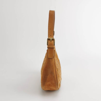 Celine Ava Hobo Pumpkin Camel Suede Leather Shoulder Bag