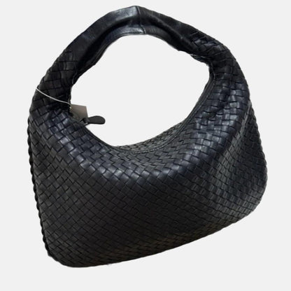 Bottega Veneta Intrecciato Hobo Bag Medium Black Lambskin leather 40cm