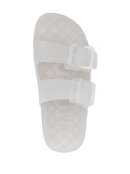 Luxury Balenciaga Trending 2025 Mallorca Clear Rubber Slippers White