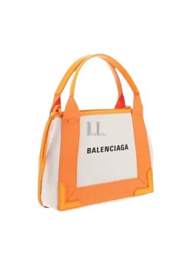 Luxury Balenciaga Trending 2025 Cabas XS Tote Bag Natural Pop Orange