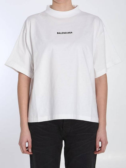 Luxury Balenciaga Trending 2025 Cropped logo t-shirt