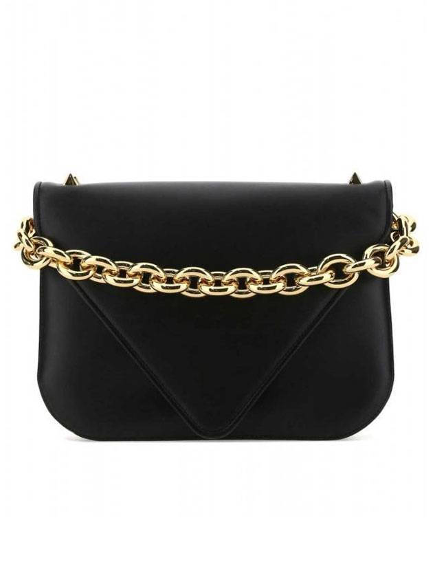 Luxury Bottega Veneta Mount Chain Shoulder Bag Black