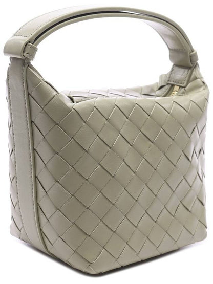 Luxury Bottega Veneta Candy Wallace Intrecciato Tote Bag Travertine