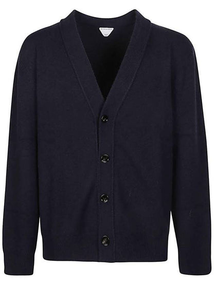 Luxury Bottega Veneta Classic Cashmere Cardigan Navy