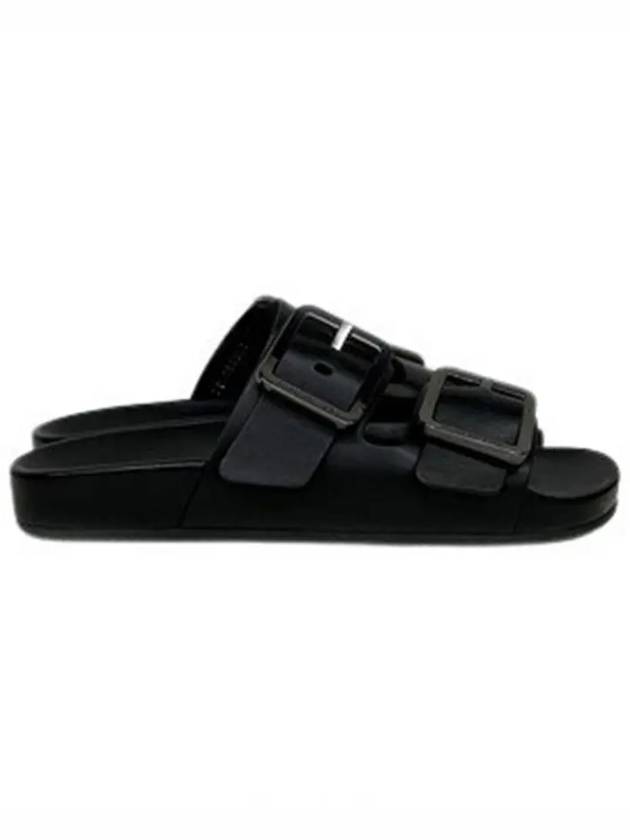 Luxury Balenciaga Trending 2025 Mallorca Strap Slippers Black