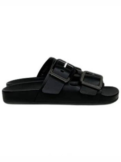 Luxury Balenciaga Trending 2025 Mallorca Strap Slippers Black