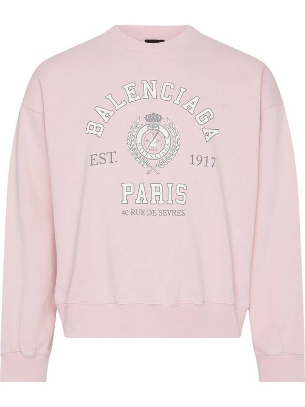 Luxury Balenciaga Trending 2025 College 1817 Sweatshirt Pink