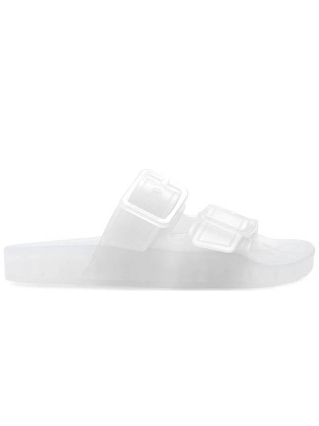 Luxury Balenciaga Trending 2025 Mallorca Clear Rubber Slippers White